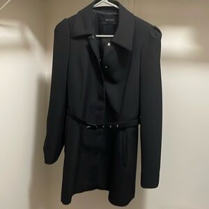 Black Zara Blazer with Belt - Size Medium